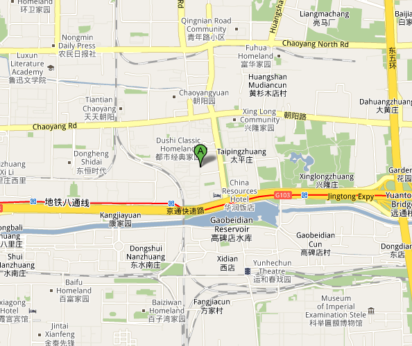 Map of Beijing The One Club