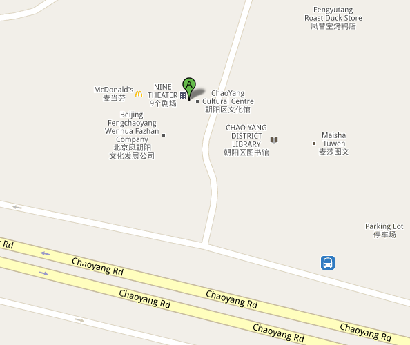 Map of Beijing TNT Theatre