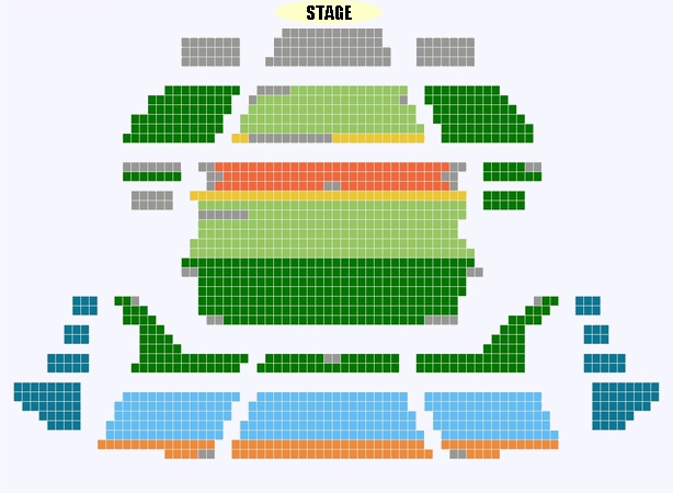 Seating Plan of Beijing Poly Theatre