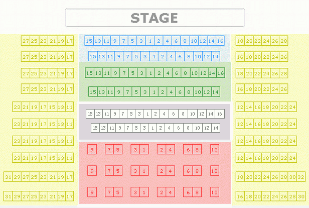 Beijing Red Theatre seating plan